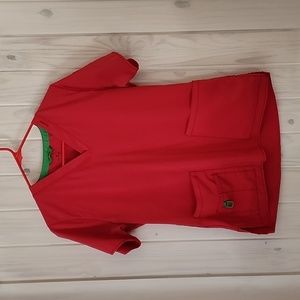 Pink Carhartt Force Scrub Top